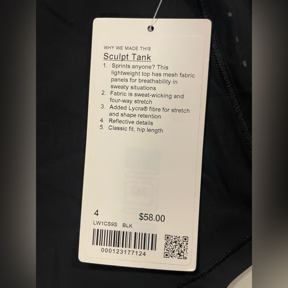 Lululemon Black Sculpt Tank - Picture 3 of 4